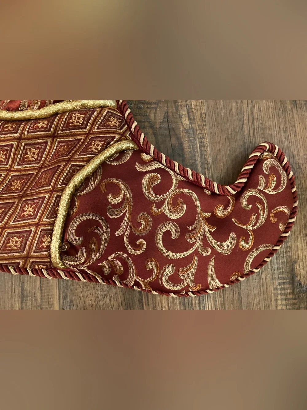 NWT Dillard’s Trimmings Brocade & Tapestry Christmas Stocking